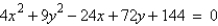 Find the center and vertices of the ellipse.   A)  center:   vertices:   B)  center:   vertices:   C)  center:   vertices:   D)  center:   vertices:   E)  center:   vertices:  