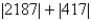 Use absolute value notation to describe the situation. The elevation at the bottom of a mountain is 417 feet above sea level. The elevation at the top of the mountain is 2187 feet above sea level. What is the height of the mountain? A)    B)    C)    D)    E)   