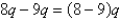 Identify the rule of algebra illustrated by the statement.   A) distributive property B) commutative property of multiplication C) associative property of multiplication D) commutative property of addition E) associative property of addition