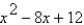 Find the domain of the expression.   A) all real numbers except x = 2 and x = 6 B) all real numbers except x = 0 C) x = 2 or x = 6 D) x > 0 E) all real numbers