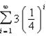 Find the sum of the infinite series.   A)    B) 3 C) undefined D)    E)   