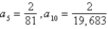 Find the indicated nth term of the geometric sequence. 6th term:   A)    B)    C)    D)    E)   