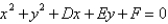 Find the equation of the circle   that passes through the points   . A)    B)    C)    D)    E)   
