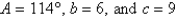 Determine the area of a triangle having the following measurements. Round your answer to two decimal places.   A) 22.20 sq.units B) 24.67 sq.units C) 19.73 sq.units D) 29.60 sq.units E) 27.13 sq.units