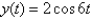 The displacement from equilibrium of an oscillating weight suspended by a spring is given by   , where y is the displacement in centimeters and t is the time in seconds. Find the displacement when   , rounding answer to four decimal places. A) 2.7845 cm B) -1.4973 cm C) -5.8257 cm D) -3.6205 cm E) 1.4460 cm