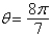  Determine the quadrant in which an angle,  \theta , lies if   . A) 3rd quadrant B) 4th quadrant C) 2nd quadrant D) 1st quadrant 