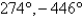 Determine two coterminal angles (one positive and one negative)  for   . A)    B)    C)    D)    E)   
