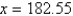 Evaluate the function   at   . Round to 3 decimal places. (You may use your calculator.)  A) 2.079 B) -13.038 C) 13.038 D) -6.125 E) undefined