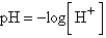 The chemical acidity of a solution is measured in units of pH:   , where   is the hydrogen ion concentration in the solution. If a sample of rain has a pH of 3.3, how many times higher is its   than pure water's, which has a pH of 7? A)    B)    C)    D)    E) 7