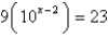 Solve for x:   . Round to 3 decimal places. A) 2.407 B) 0.407 C) 1.362 D) -1.362 E) no solution
