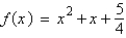Determine the vertex of the graph of the quadratic function   . A)    B)    C)    D)    E)   