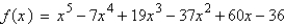 Find all the rational zeros of the function   . A)    B)    C)    D)    E)   
