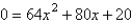 Solve   using the quadratic formula. A)    B)    C)    D)    E)   