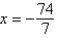 <strong>Solve the following equation. </strong> A) B) C) D) E)