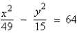 <strong>Find the standard form of the equation of the hyperbola with the given characteristics. vertices: foci: </strong> A) B) C) D) E)