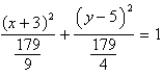 <strong>Identify the conic by writing the equation in standard form. </strong> A) ; ellipse B) ; ellipse C) ; ellipse D) ; ellipse E) ; circle