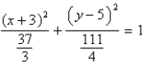 <strong>Identify the conic by writing the equation in standard form. </strong> A) ; ellipse B) ; ellipse C) ; ellipse D) ; ellipse E) ; circle