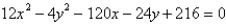 Find the center and vertices of the hyperbola.   A) center: (-5, 3) , vertices: (-5, 1) , (-5, 5)  B) center: (5, -3) , vertices: (5, -5) , (5, -1)  C) center: (3, -5) , vertices: (1, -5) , (5, -5)  D) center: (5, -3) , vertices: (3, -3) , (7,-3)  E) center: (-5,3) , vertices: (-7, 3) , (-3, 3) 