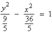 <strong>Find the standard form of the equation of the hyperbola with the given characteristics. foci: asymptotes: </strong> A) B) C) D) E)