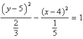 <strong>Identify the conic by writing the equation in standard form. </strong> A) ; ellipse B) ; hyperbola C) ; hyperbola D) ; ellipse E) ; hyperbola