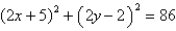 <strong>Identify the conic by writing the equation in standard form. </strong> A) ; ellipse B) ; circle C) ; circle D) ; circle E) ; ellipse0