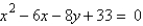 Find the vertex and directrix of the parabola.   A) vertex:   directrix:   B) vertex:   directrix:   C) vertex:   directrix:   D) vertex:   directrix:   E) vertex:   directrix:  