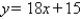 <strong>Find the slope of the line. </strong> A)m = 15 B)m = 22 C)m = 19 D)m = 18 E)m = -18