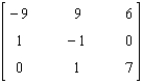 Find the inverse of the matrix if it exists.   A)    B)    C)    D)    E) Does not exist