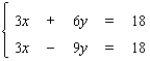 Use Cramer's rule, whenever possible, to solve the system.   A)    B)    C)    D) The equations are dependent. E) The system is inconsistent.