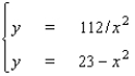 Use the method of substitution to solve the system.   A)    B)    C)    D)    E) no solution