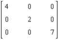 Find the inverse of the matrix if it exists.   A)    B)    C)    D)    E) Does not exist