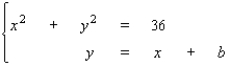 Find the values of b such that the system   has no solution. A)    B)    C)    D)    E) no solution