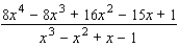 Find the partial fraction decomposition.   A)    B)    C)    D)    E)   