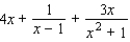 Find the partial fraction decomposition.   A)    B)    C)    D)    E)   