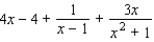 Find the partial fraction decomposition.   A)    B)    C)    D)    E)   