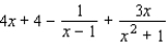 Find the partial fraction decomposition.   A)    B)    C)    D)    E)   