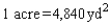 A triangular field has sides of lengths a, b, and c (in yards) . Approximate the number of acres in the field (   ) .   A) 9.80 acres B) 10.13 acres C) 10.41 acres D) 3.13 acres E) 11.00 acres