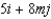 Determine m such that the two vectors are orthogonal.   and   A)    B)    C)    D)    E)   