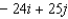<strong>Find 4a - 6b. a = i + 4j, b = 5i - 2j</strong> A) B) C) D) E)