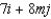 Determine m such that the two vectors are orthogonal.   and   A)    B)    C)    D)    E)   