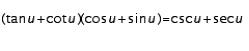 Verify the identity.   A) valid B) invalid
