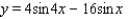 A graph of   for   is shown in the figure. Find the exact values of the x-intercepts.   A)    B)    C)    D)    E)   