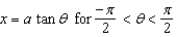 Make the trigonometric substitution   and a > 0. Use fundamental identities to simplify the resulting expression.   A)    B)    C)    D)    E)   
