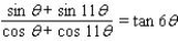 Verify the identity.   A) Not identical B) Identical
