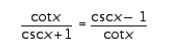 Verify the identity.   A) invalid B) valid