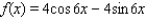 Use the formula     to determine the amplitude of f (x) .   A)    B)    C)    D)    E)   