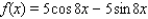 Use the formula     to determine the period of f (x) .   A)    B)    C)    D)    E)   