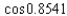 Approximate to four decimal places.   A) 0.6569 B) 0.6723 C) 0.6059 D) 0.6693 E) 1.3386