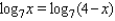 Solve the equation.   A) 1 B) 7 C) 2 D) 5 E) 4