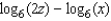 Write the expression as one logarithm.   A)    B)    C)    D)    E)   